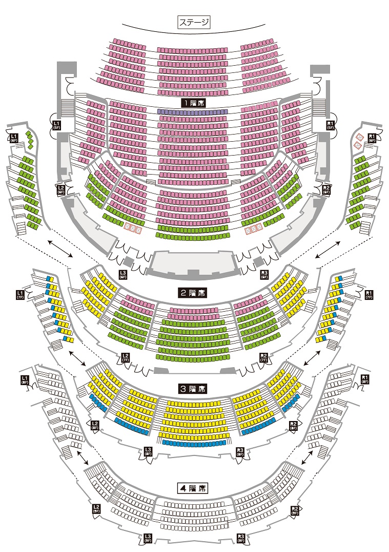 hitaruシリーズ新・定期演奏会 座席表