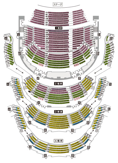 演奏会座席表 札幌交響楽団 Sapporo Symphony Orchestra 札響